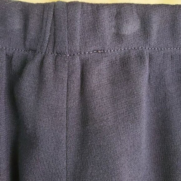 St. John Caviar Navy Knit Pants Kasia Sz 2 Wool Blend Pull-On Luxe Trousers NWT - Picture 8 of 8
